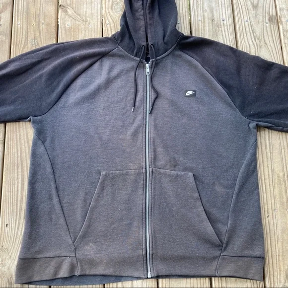 Nike Zip-Up Hoodie Small Nike Check Box - Picture 2 of 11